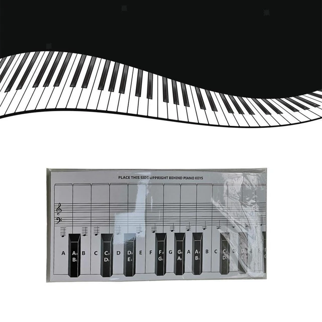PRACTICE KEYBOARD & Note Chart Piano Note Chart Guide for Beginers Kids