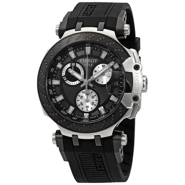 MONTRE HOMME TISSOT T Racing Chronographe Quartz Cadran Noir T115