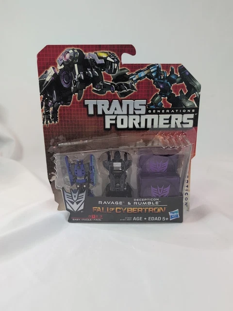 TRANSFORMERS GENERATIONS FALL of Cybertron Ravage and Decepticon Rumble ...