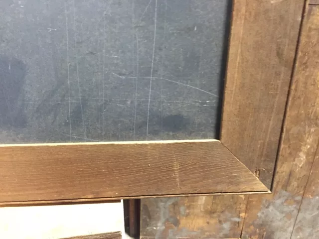 REPURPOSED chestnut BEADBOARD framed w/slate chalkboard insert CHEESE TRAY 23x17 3