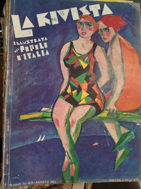 La Rivista Illustrata Del Popolo d'Italia FUTURISMO AGOSTO 1926 SIRONI