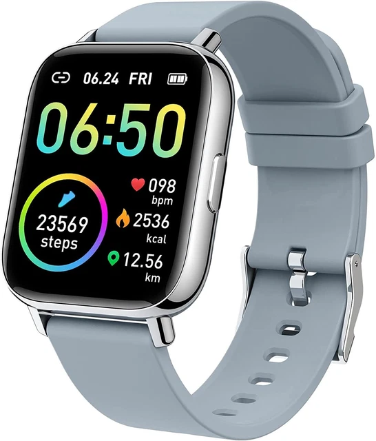 Montre Connectée Femmes Homme, Smartwatch Vibrante pour Appel SMS Message Montre
