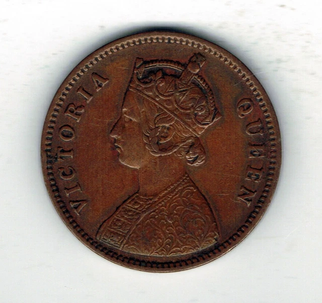 1862 India 1/4 Quarter Anna coin