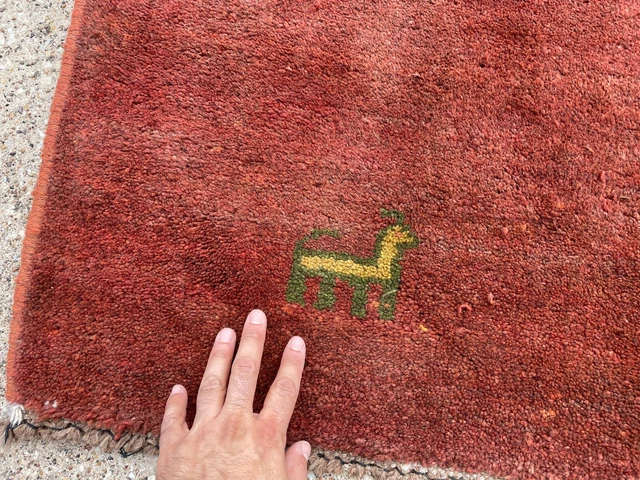 3x5 TRIBAL VINTAGE RUG WOOL HAND-KNOTTED oriental HANDMADE gabbeh native 4x5 red 3x5 TRIBAL VINTAGE RUG WOOL HAND-KNOTTED oriental HANDMADE gabbeh native 4x5 red
