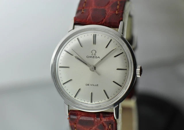 Splendido Vintage Omega De Ville Acciaio Uomo 1965 Manuale Ramato Calibro 601