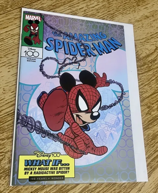 AMAZING SPIDER-MAN 35 Comic Book CLAUDIO SCIARRONE DISNEY 100 WHAT IF VARIANt