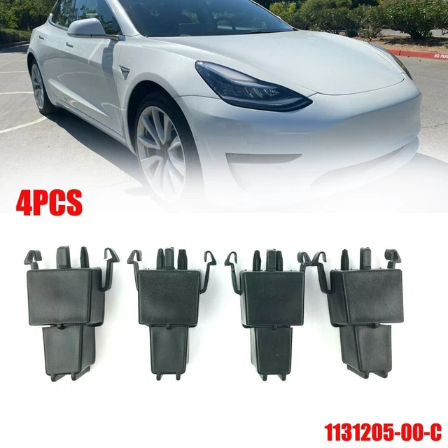 4 Stück Für Model 3 ABS-Kunststoff-Frunk-Clip-Verstärkungshalterung