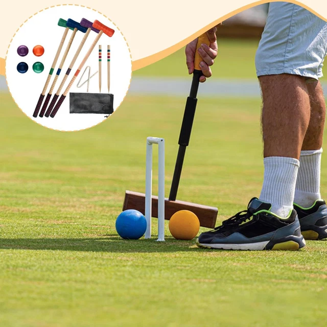 Set De Croquet 6 Massues Avec Chariot Métal – Design Suédois – Neuf