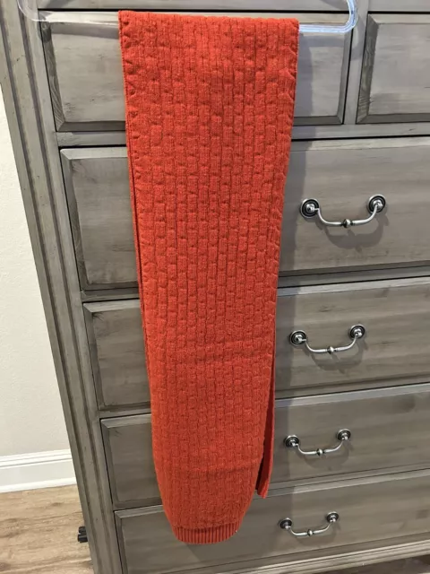 Rag and Bone Burnt Orange Cotton/Wool/Cashmere Scarf NWT $195.00