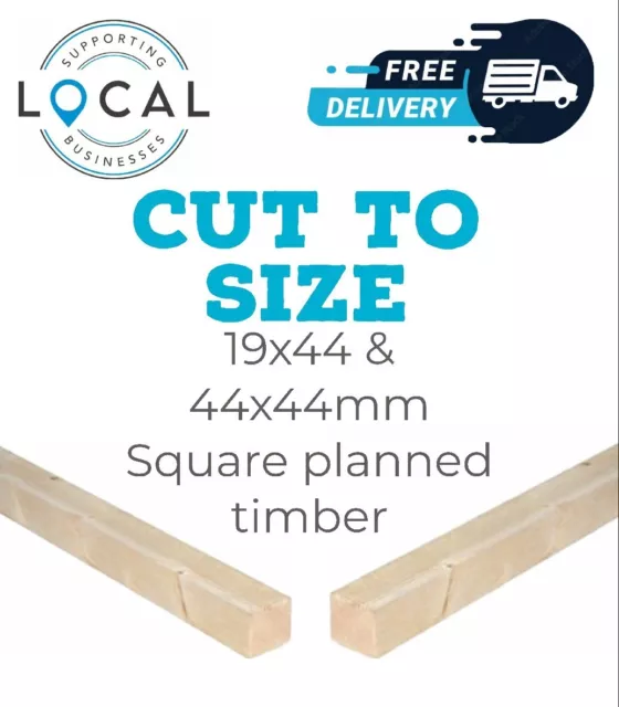 Planed Timber 2x1 2x2 19x44mm 44x44mm Square Edge Joinery Wood PSE