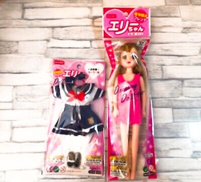 Licca Daiso New School  Girl Uniform  Pink Shirt outfit for Doll  elly Blythe.. 