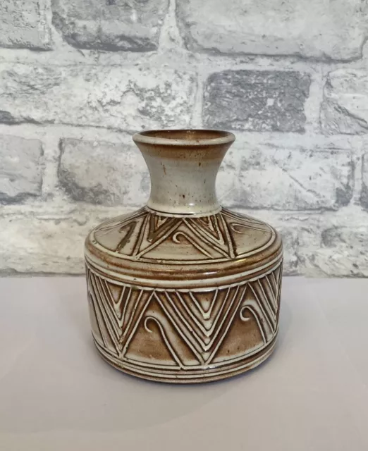 Studio Art Pottery Ceramic Vase, MCM, Retro, Boho Design,