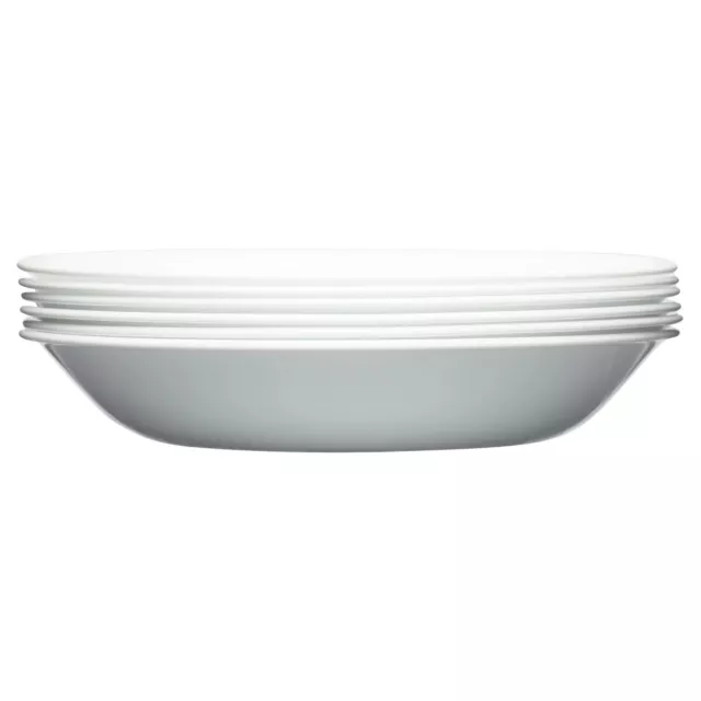Classic Winter Frost White Set of 6 Pasta Bowls 20 Oz