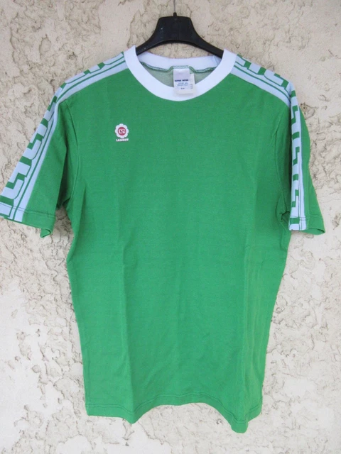 Maillot Vintage Le Coq Sportif Vert Homme T4-5 – Fabriqué En France Années 80
