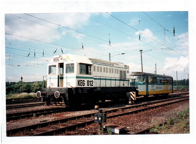 Foto Eisenbahn 24 Juni 1997 KEG 012 Diesel Lok Lokomotive