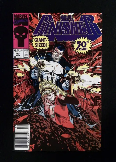 Punisher #50 (2ND SERIES) MARVEL Comics 1991 VF+ NEWSSTAND