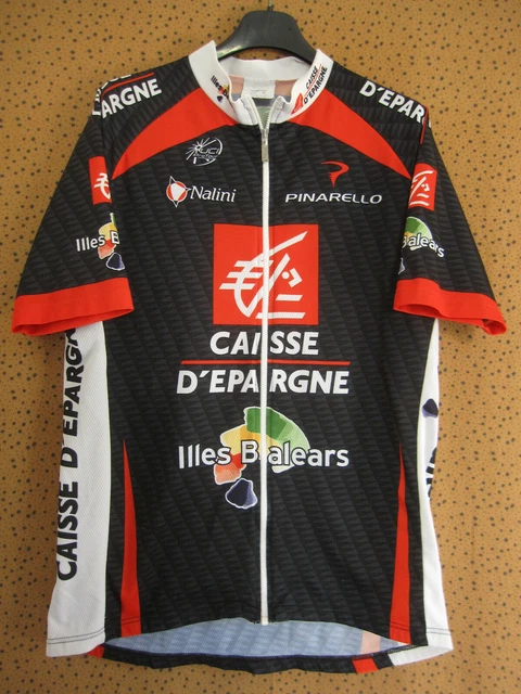 Maillot Cycliste Nalini Caisse D'Epargne 2008 - Homme Taille M - Manches Courtes