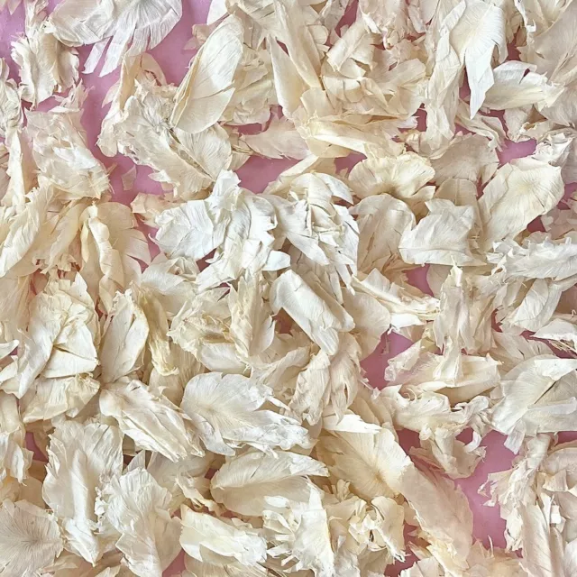 Ivory Wedding Confetti | Dried Flower Petals | Biodegradable Natural 1L