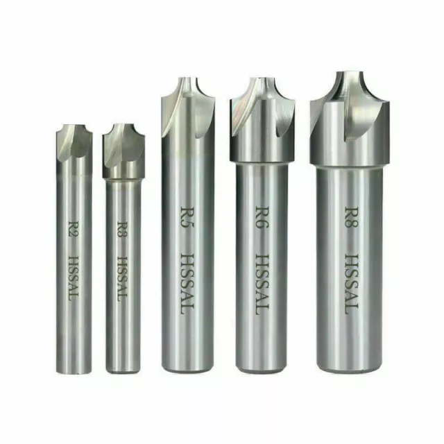 R2-R10 HSS Corner Rounding End Mill Radius Milling Cutter CNC Router Bits 1PC