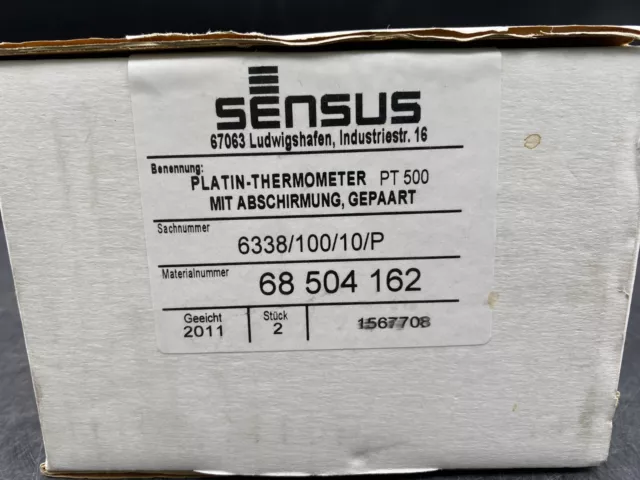 SENSUS 68504162 2pc  PLATIN THERMOMETER PT500 WITH CABLE