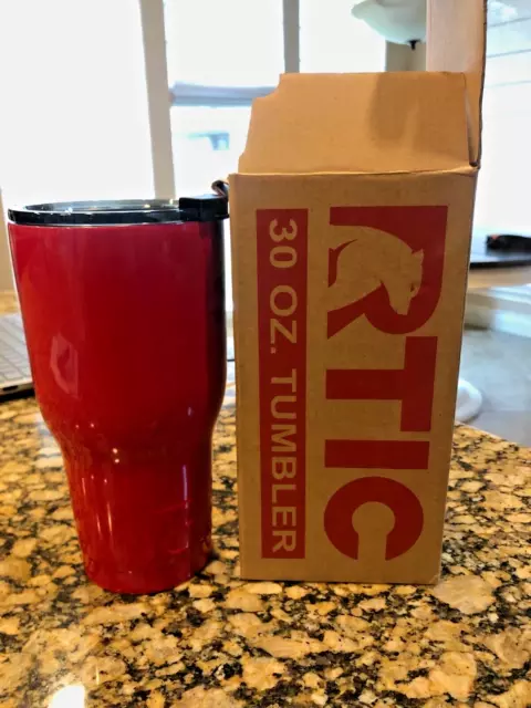 RTIC 30oz Thermal Tumbler Red 18/8 Stainless BPA-Free Mug Travel Cup