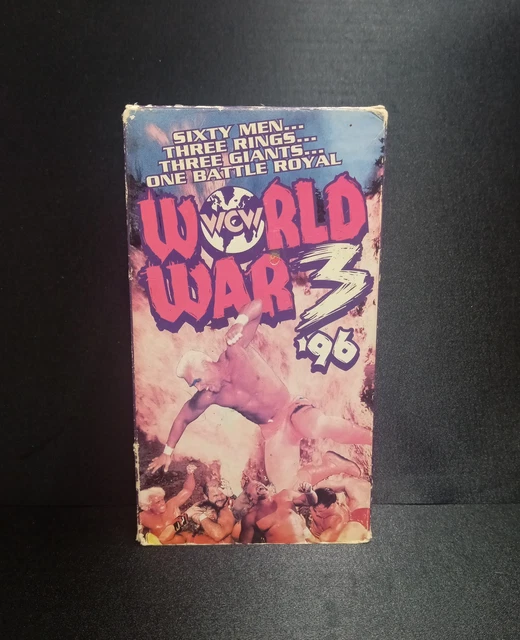 ORIGINAL 1996 WCW Wrestling World War 3 PPV Event VHS Tape 60 Man Battle Royal 34.99 PicClick