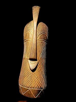 African Tribal Art Wooden Carved African ,Songye African Mask Circa- 1496