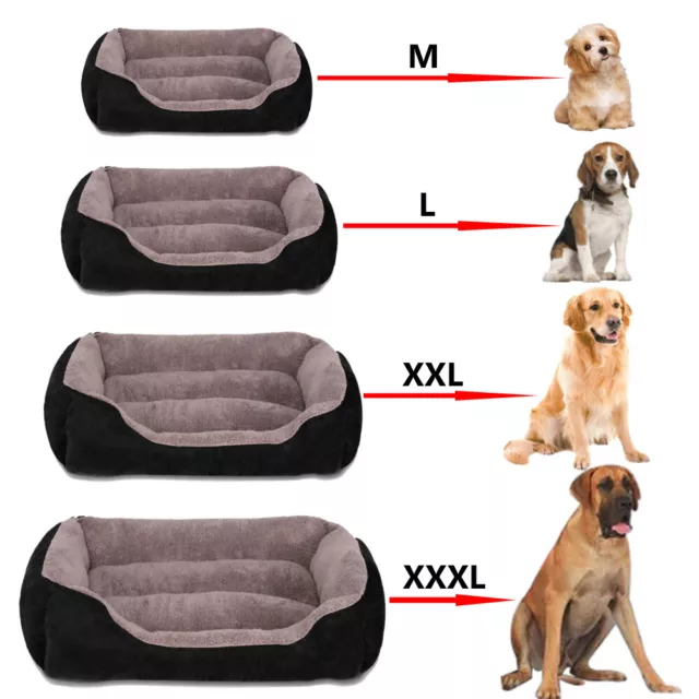 2022 Extra Large Dog Beds Washable Pet Cushion House Soft Warm Kennel Blanket Uk