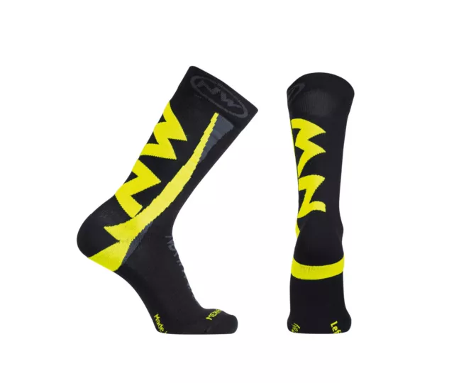 CALZE NORTHWAVE mod. EXTREME WINTER  col. BLACK-YELLOW FLUO