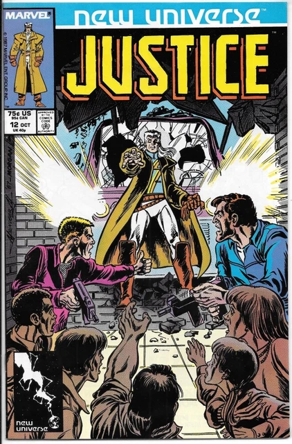 Justice Comic Book #12 Marvel Comics 1987 VERY FINE