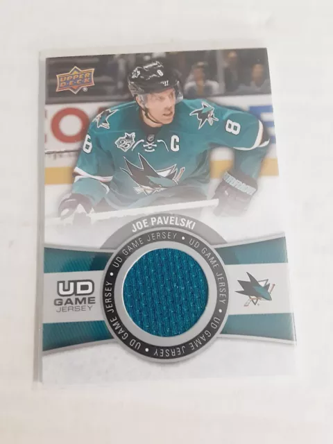 2015-16 Upper Deck Joe Pavelski UD Game Jersey San Jose Sharks