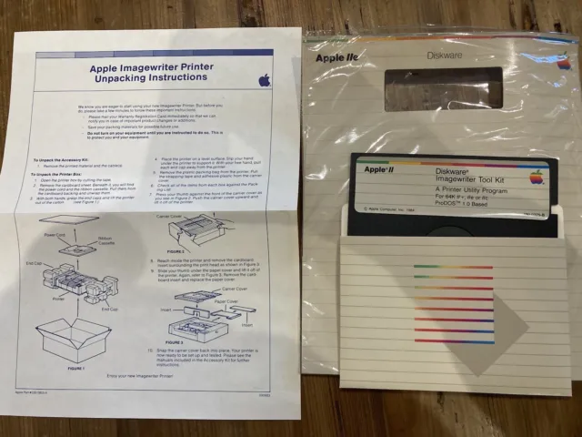 Apple Vintage, ImageWriter Tools Kit Printer Utility Program (64k II+, IIe, IIc)