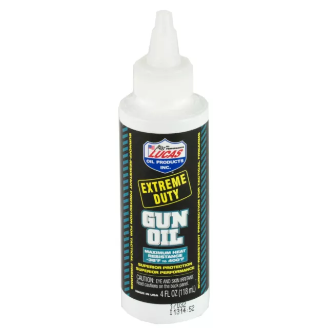 Lucas Oil Extreme Duty Gun Oil 4oz Sqeeze Bottle Made in The USA