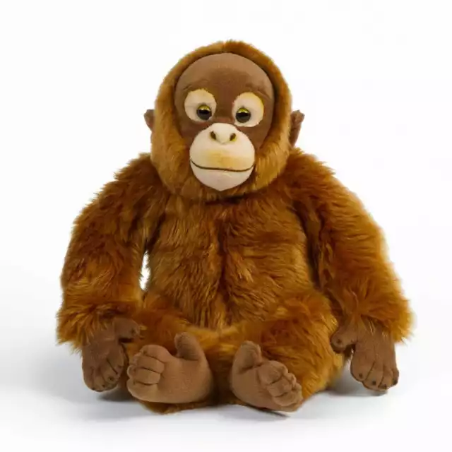 Orang-Utan AFFE Plüschtier Stofftier Kuscheltier Plüsch H=27cm Living Nature NEU