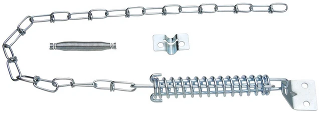 National Hardware  Zinc Plated  Steel  Door Stop  Mounts to door
