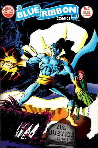 Blue Ribbon Comics (Vol. 2) #2 FN; Red Circle | Mr. Justice - we combine shippin
