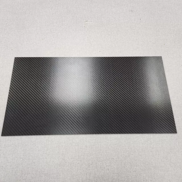 4mm x 12.4" x 24" Carbon Fiber Twill Plate Gloss/Matte Panel Sheet