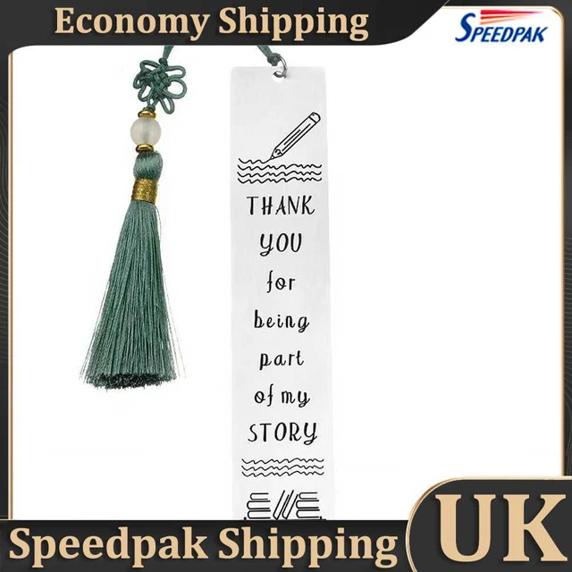 NEW Thank you for Being Part of My Story Stainless Steel Bookmarks with Tassel G