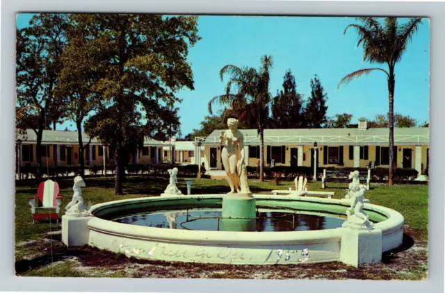 Melbourne FL-Florida, Colonial Court, Vintage Postcard