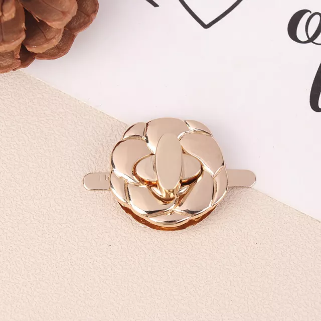 1Pc Flower Shape Metal Locks Bag Clasp Catch Buckles For Handbags Purse Snap SN❤