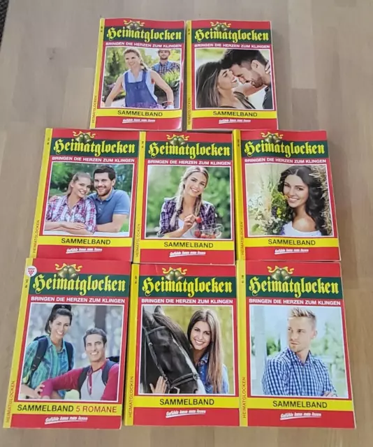 8x Heimatglocken Romane / Romanhefte / Liebesromane