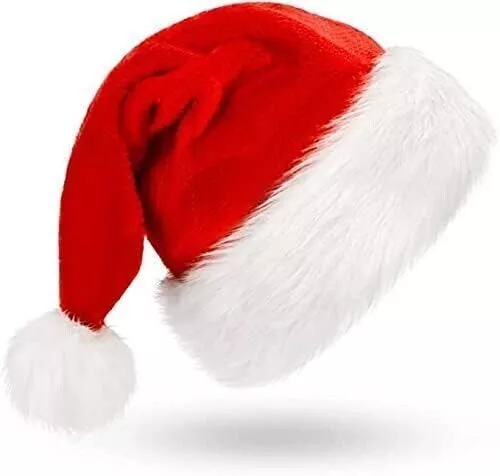 Unisex Father Christmas Hat XMAS Santa Family Gift For Adult Kid Baby Children