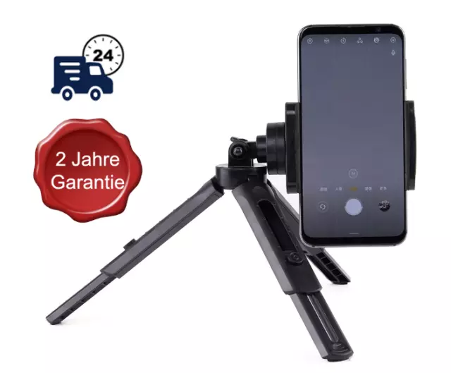 Smartphone Stativ Universal Handy Tripod Klemmstativ Selfie flexibel Dreibein