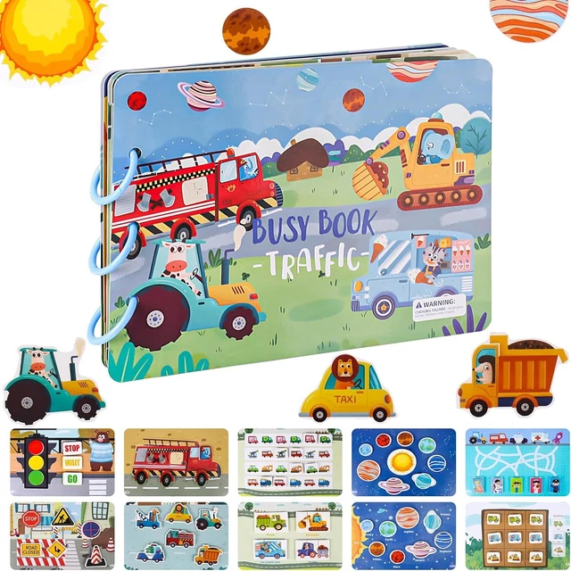 Quiet Busy Book Montessori Toy for Toddler kids Early Educational Learning Skill