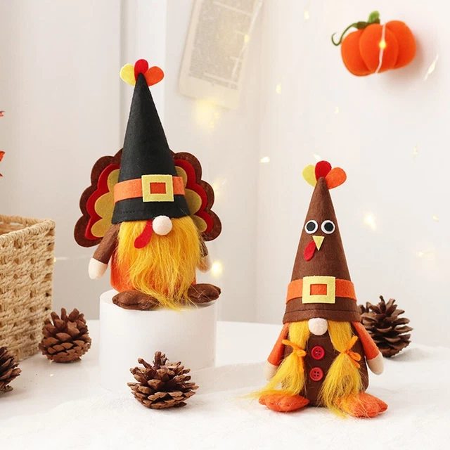 Perfetto regalo di Halloween tacchino senza volto vecchio bambola ornamenti in