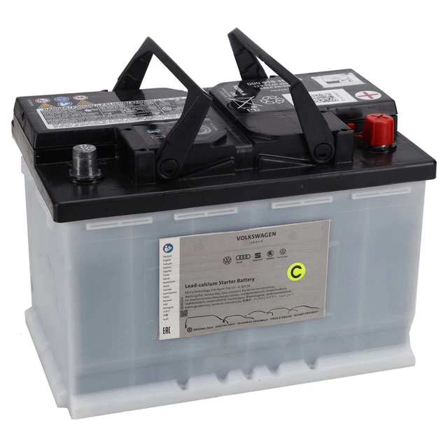 ORIGINAL VW AUTOBATTERIE Batterie Starterbatterie 12V 72Ah 380/640A ...