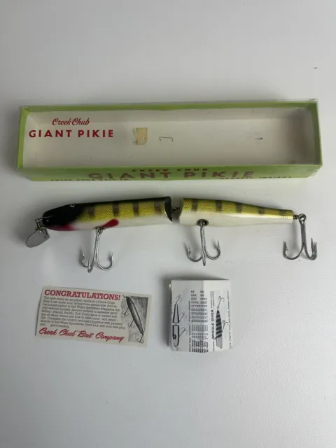 CREEK CHUB GIANT Pikie Fishing Lure. W/ Box. No. 800. $31.00
