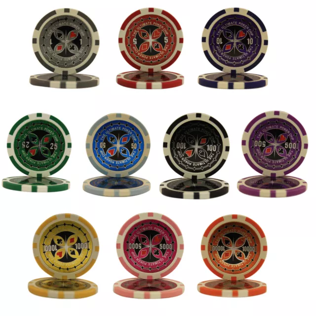 Mrc Poker 650Pcs 14G Ultimate Poker Chips Set With Alum Case 2