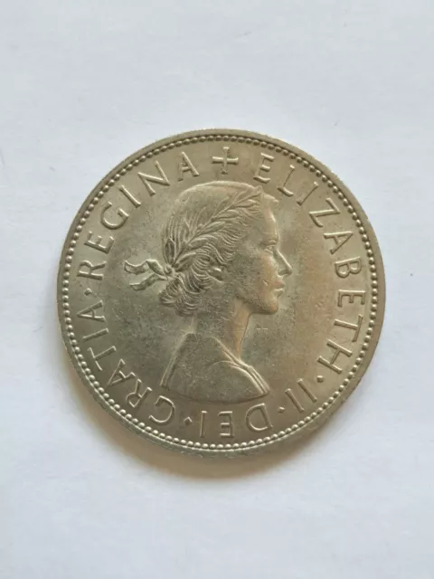 A 1967 Queen Elizabeth II (VF+) half crown coin