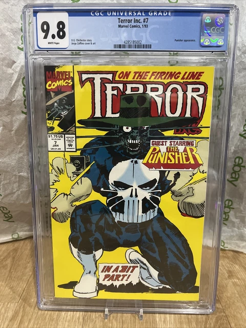 Terror Inc 7 cgc 9.8 Terror as the Punisher 1st print WHITE pgs NM New Slab